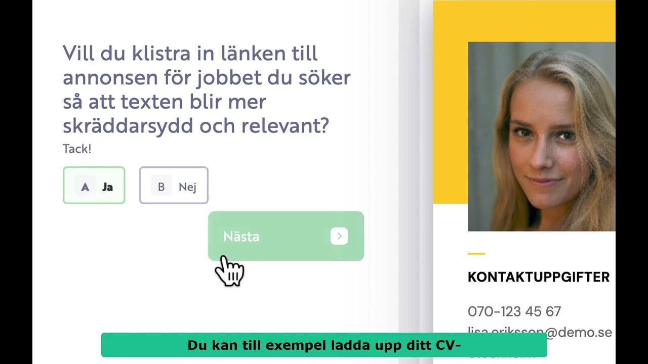 Kommunals tjänst för att skapa CV och personligt brev – Cowrite