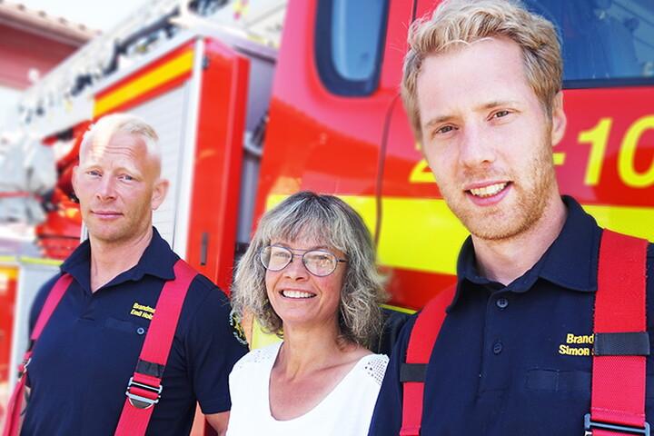 Brandmännen Emil och Simon har tillsammans med Carina värvat 27 medlemmar till Kommunal.